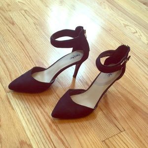 Blank Pointed Toe Heel with Ankle Straps